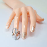 CZ  Wild Infinite Love Statement Ring, Engagement Ring, Promise Ring For a Friend, Friendship ring.