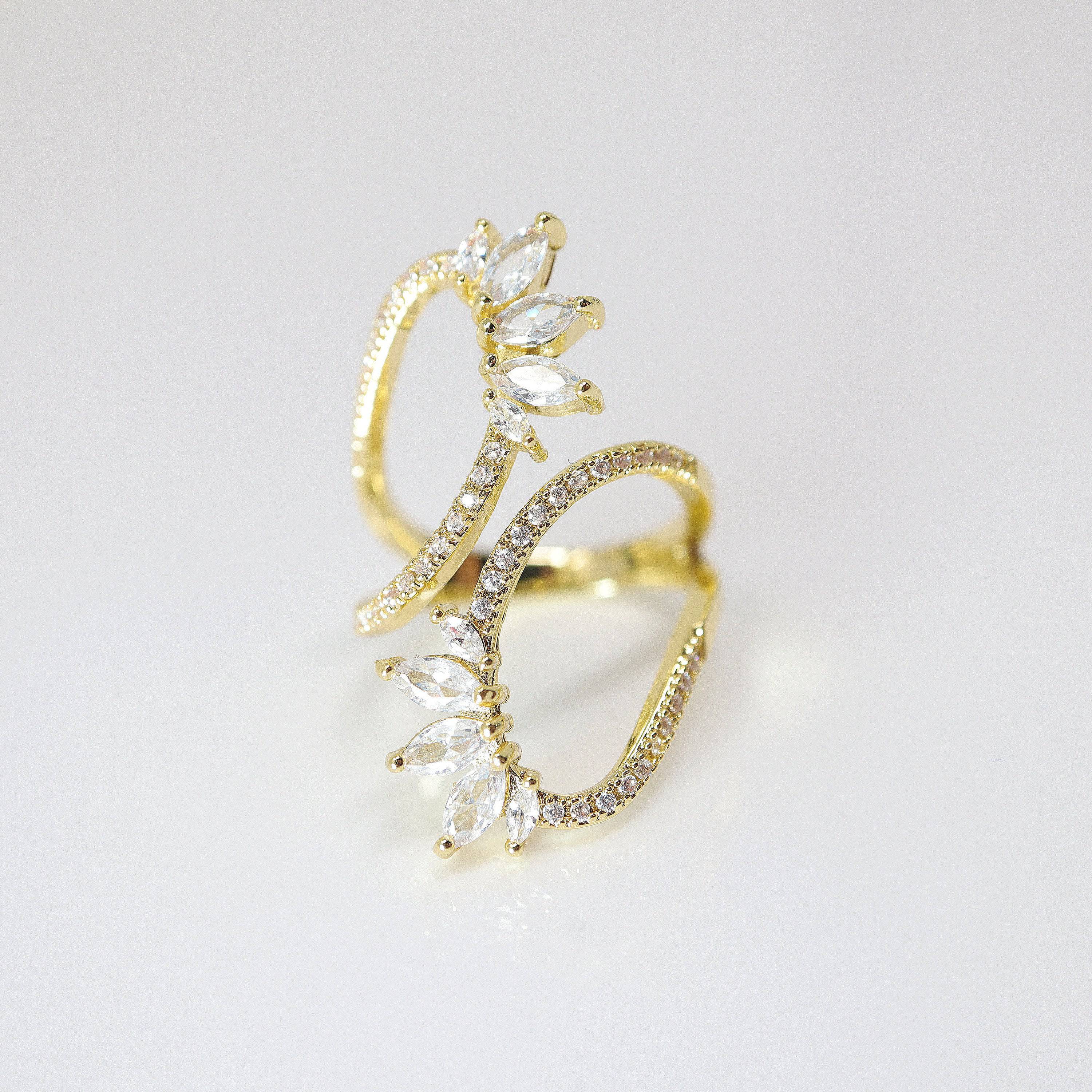 CZ  Wild Infinite Love Statement Ring, Engagement Ring, Promise Ring For a Friend, Friendship ring.