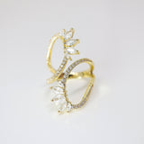 CZ  Wild Infinite Love Statement Ring, Engagement Ring, Promise Ring For a Friend, Friendship ring.