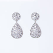 Swarovski Crystal Tear drop Galaxy Earrings, Bridal Jewelry, Bridal Earrings, Crystal Bridal Earrings, Statement Earrings Cz