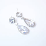 Cubic Zirconia Diamond Drop Galaxy Earrings, Bridal Jewelry, Bridal Earrings, Crystal Bridal Earrings, Statement Earrings C