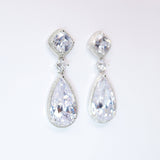 Cubic Zirconia Diamond Drop Galaxy Earrings, Bridal Jewelry, Bridal Earrings, Crystal Bridal Earrings, Statement Earrings C