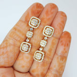 Cubic Zirconia Stargazing Diamond Earrings, Bridal Jewelry, Bridal Earrings, Crystal Bridal Earrings, Statement Earrings Cz