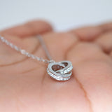 Eternity Circle Necklace • Infinity Necklace • Minimalist Jewelry • Linked circles necklace , connected circles, interlocking rings