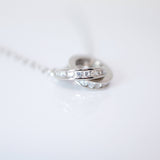 Eternity Circle Necklace • Infinity Necklace • Minimalist Jewelry • Linked circles necklace , connected circles, interlocking rings