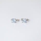 6mm Swarovski Crystal 14k Gold And Sterling Silver Cartilage Hoop Earrings, Statement Earrings, Upper Helix Hoop Earrings.