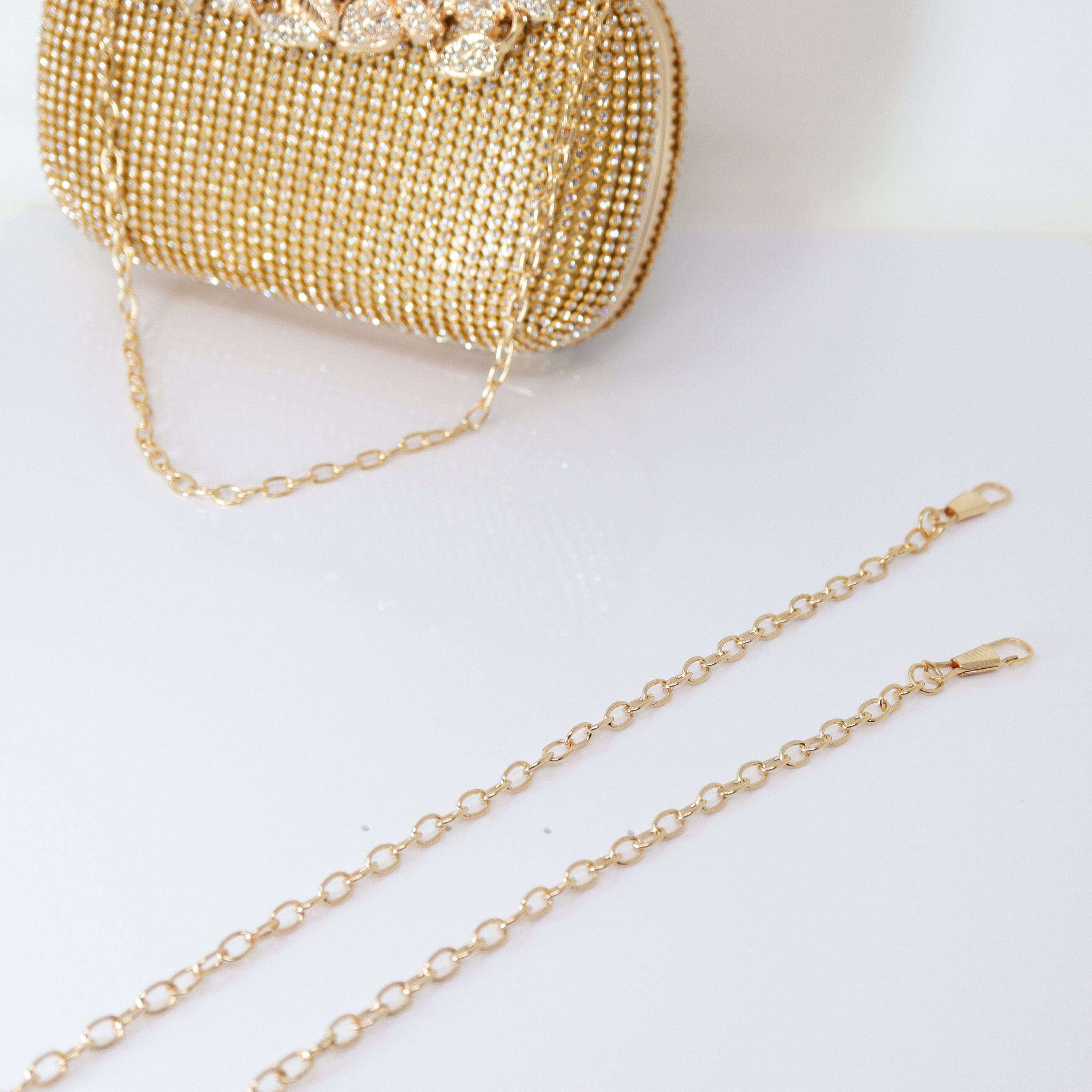 Silver & Gold Crystal Wedding Clutch, Statement Bag, Evening Clutch, Wedding Clutch, Bridal Bag, White Cross Body Bag