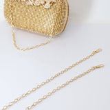 Silver & Gold Crystal Wedding Clutch, Statement Bag, Evening Clutch, Wedding Clutch, Bridal Bag, White Cross Body Bag