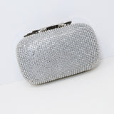 Silver Crystal Wedding Clutch, Statement Bag, Evening Clutch, Wedding Clutch, Bridal Bag, White Cross Body Bag