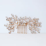 Swarovski Crystal Vine Leaves Bridal Hair Comb, Bridal Hair Piece, Bridal Hair Accessories, Wedding Hair Accessory, Bridal Hair Comb.