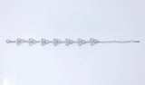 CZ Vine Leave Dainty Bracelet , Delicate Bracelet, Bracelet Femme, Wedding Bracelet, Bridesmaid Gift, Bride Bracelet, Bridal Bracelet.