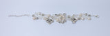 Swarovski Freshwater Pearl Floral Vine Leaves Bracelet, Statement Bracelet, Real Pearl Bracelet,Gift for her, Custom Gift.