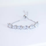 Cubic Zirconia Drop Crystal Bracelet, Diamond Bracelet, Bridal Jewelry, Bridesmaid Gift, Statement Bracelet.