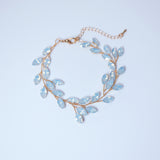 Clip on CZ Opal Ceramic White Flower Sparkling Crystal Long Bridal Jewelry Opal Bridal Earrings Opal Statement Earrings