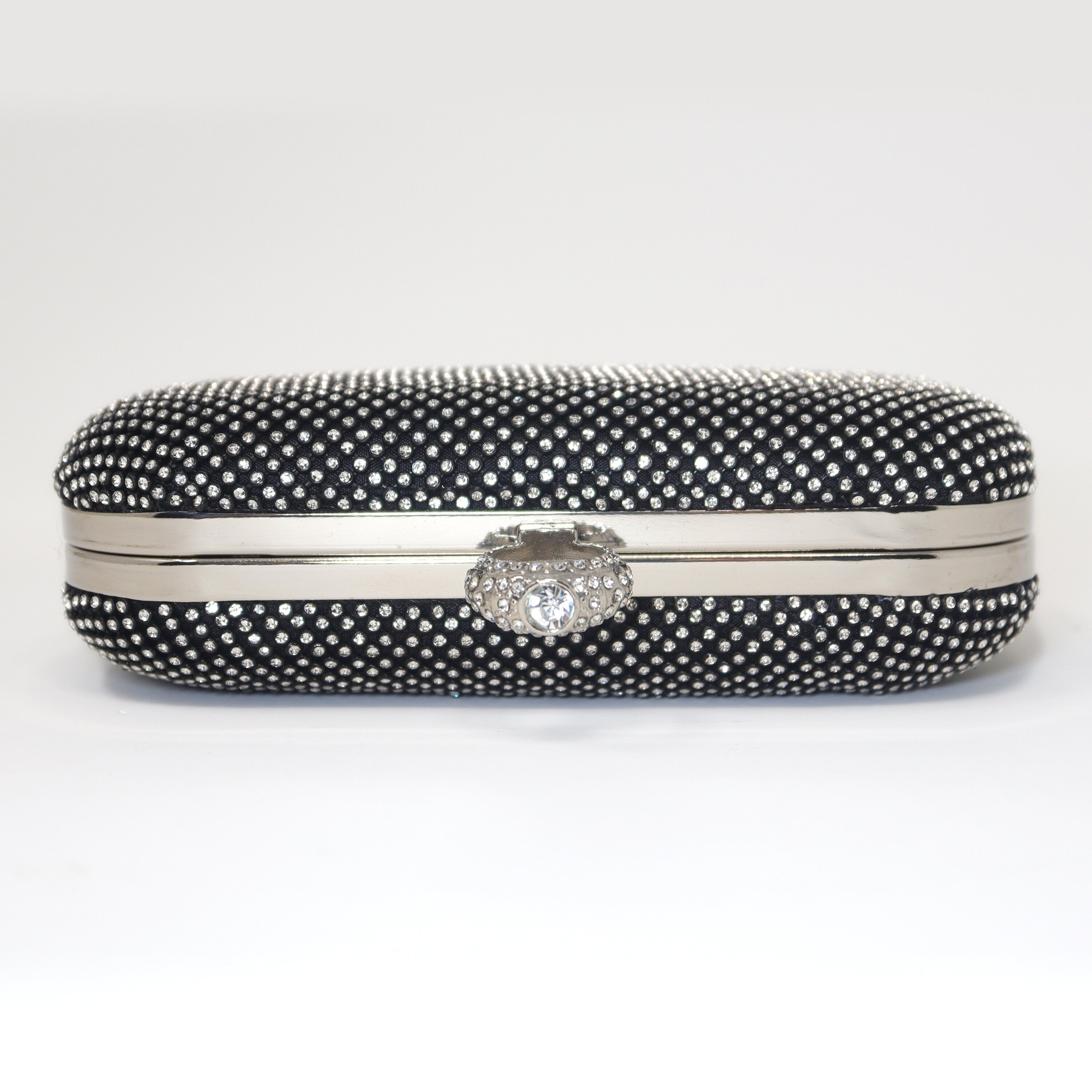 Black Crystal Wedding Clutch, Statement Bag, Evening Clutch, Wedding Clutch, Bridal Bag, Black Cross Body Bag