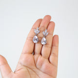 Divine Dewdrops: Swarovski Crystal Vine and Leaf Necklace Set, Statement Earring And Necklace Set, CZ Necklace set