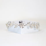 Swarovski Crystals Floral Vine Leaves Wedding Hair Vine, Bridal Headband Rhinestone Headband, Statement hair accessories.