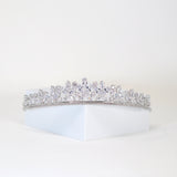 Swarovski wedding tiara, bridal crown tiara, Floral Leaves crystal wedding tiara, crystal bridal tiara, crystal wedding crown, tiara bride