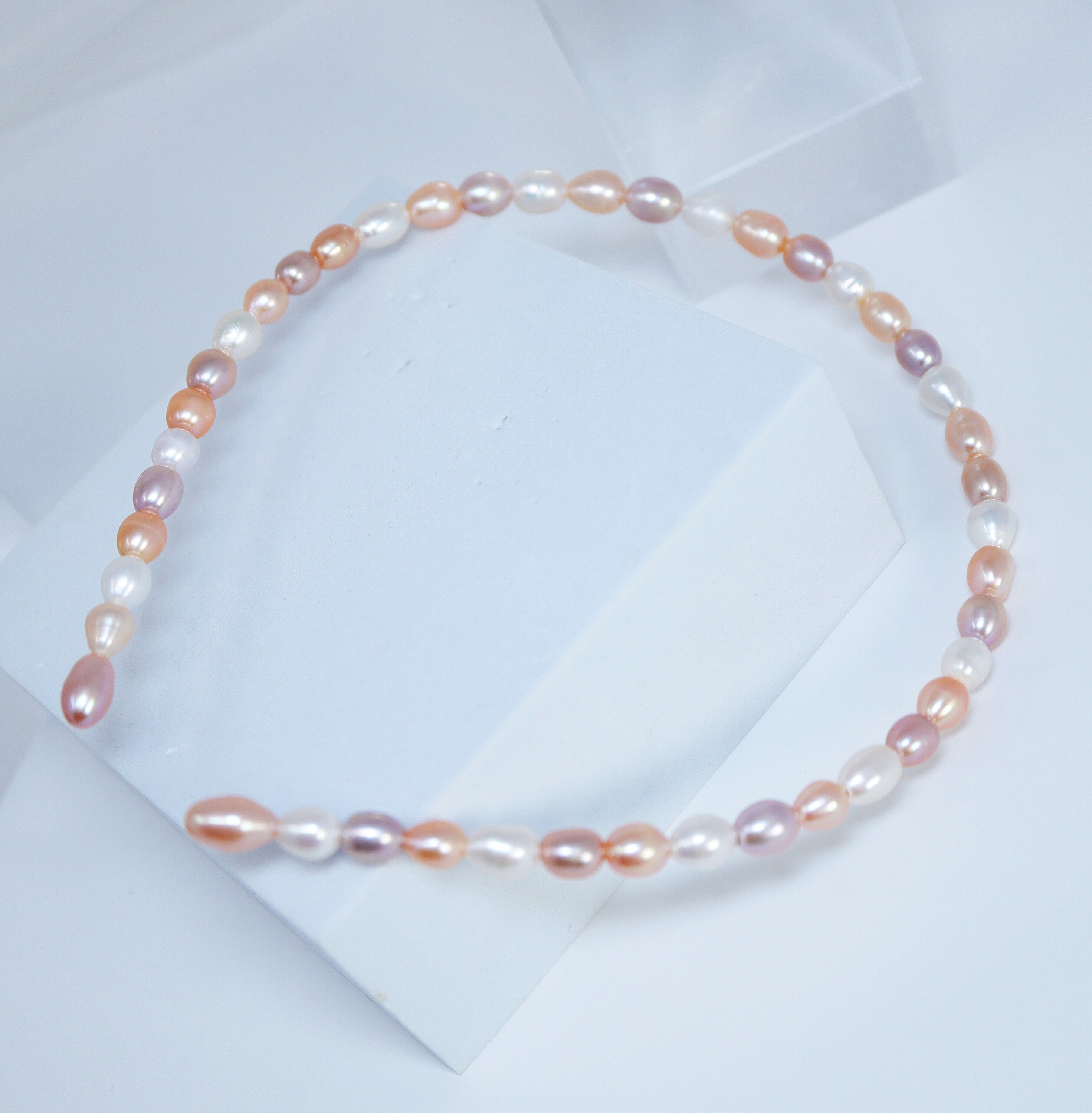 Natural Freshwater White Purple Pearl Dainty Headband, Bridal Hair Vine, Delicate Headband, Hair accessories.