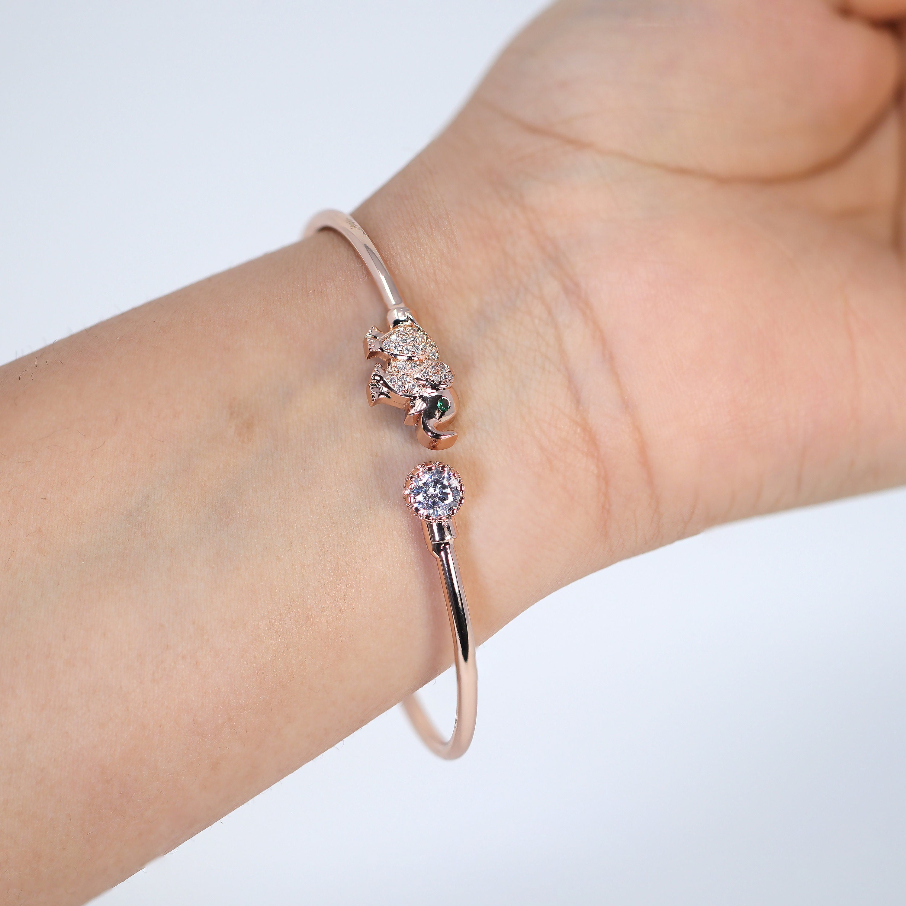 CZ Dainty Elephant Bangle Bracelet, Bridesmaid Proposal, Bridesmaid Bracelet, Bridesmaid Gift Box, Will You Be My Bridesmaid, Tie the Knot