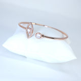 Cz Dainty Elegant Eye Cuff Bracelet, Bridesmaid Proposal, Bridesmaid Bracelet, Bridesmaid Gift Box, Will You Be My Bridesmaid, Tie the Knot
