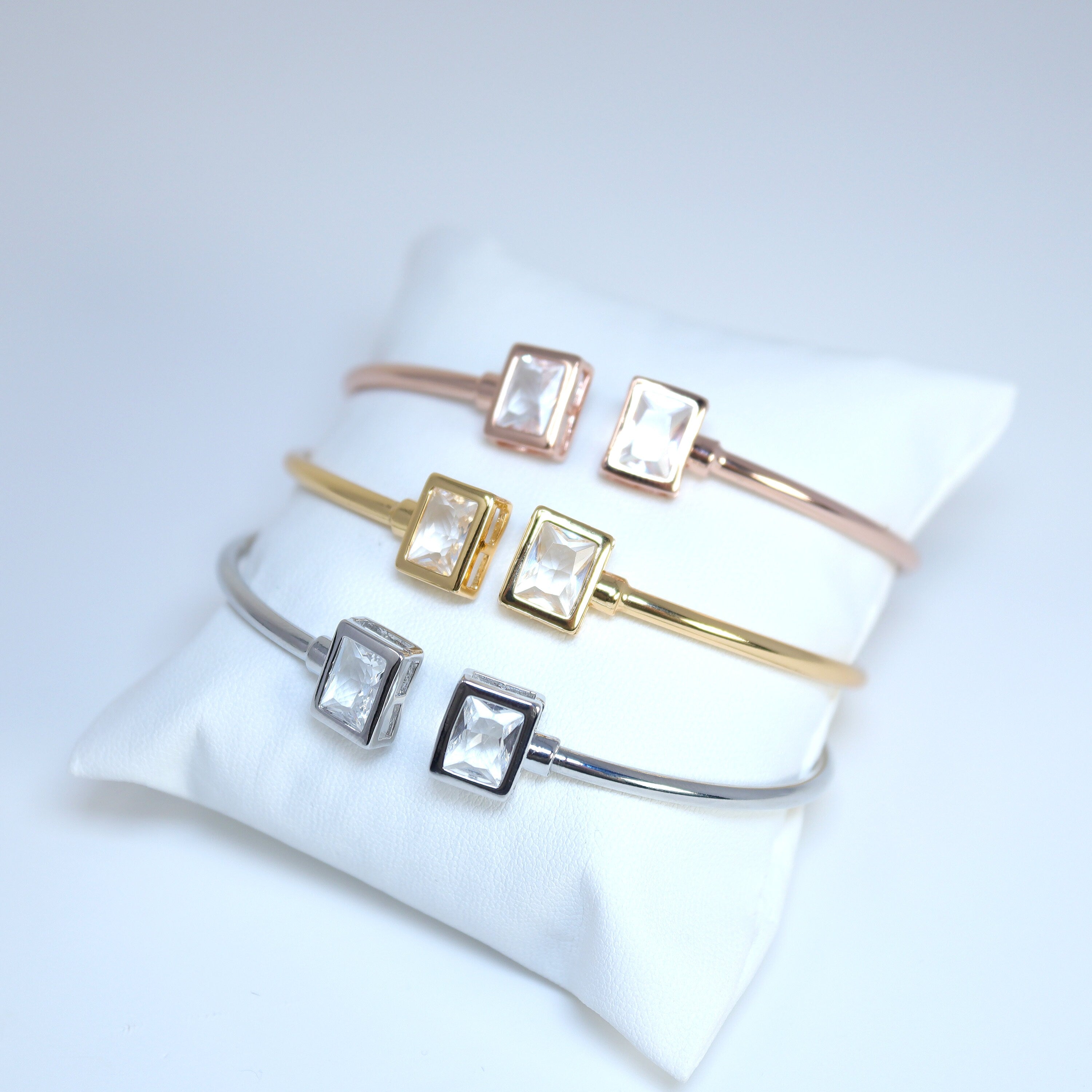 Cz Dainty Bangle Bracelet, Bridesmaid Proposal, Bridesmaid Bracelet, Bridesmaid Gift Box, Will You Be My Bridesmaid, Tie the Knot