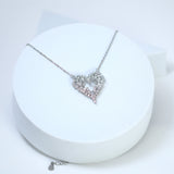 Swarovski Crystal Mesmerizing Shinny Heart shape Necklace , Valentine's Day Gift For Her, Galentine's Day, Statement Necklace Cz