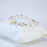 Swarovski AB Crystal Droplet Bracelet, Diamond Bracelet, Bridal Jewelry, Bridesmaid Gift, Statement Bracelet.