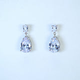 Diamond Drop Earrings, Crystal Earrings, Long Bridal Jewelry, Bridal Earrings, Crystal Bridal Earrings, Statement Earrings Cz