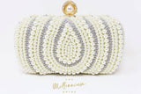 Pearl Crystal Wedding Bag, Statement Bag, Evening Clutch, Bridal Clutch, Bridal Bag, Cross Body Bag