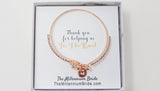 Personalized Bridesmaid Gift, Bridesmaid Proposal, Bridesmaid Initial Bracelet, Bridesmaid Gift Box, Will You Be My Bridesmaid, Tie the Knot