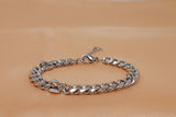 Stainless Steel Cuban Chain Link Bracelet For Men/Women, Men's Classic Bracelet, Gift For Him, Father’s Day gift, Wedding Bracelet For Men