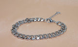 Stainless Steel Cuban Chain Link Bracelet For Men/Women, Men's Classic Bracelet, Gift For Him, Father’s Day gift, Wedding Bracelet For Men