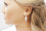 Swarovski Crystal Luxury Flower Diamond/Crystal Necklace, Bridal Necklace Set, Bridal Jewelry, Statement Necklace