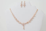 Swarovski Crystal Luxury Flower Diamond/Crystal Necklace, Bridal Necklace Set, Bridal Jewelry, Statement Necklace