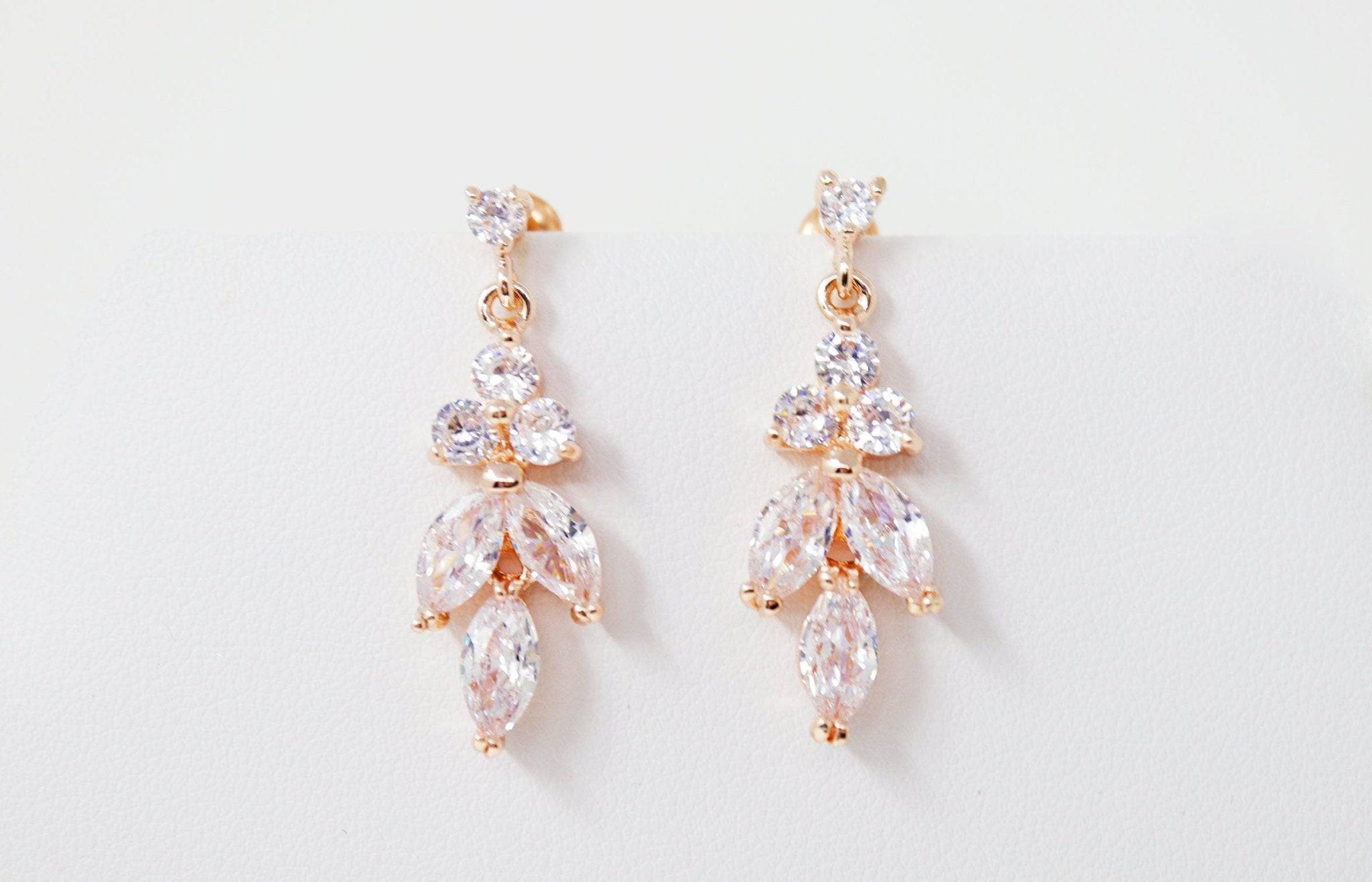 Swarovski Crystal Luxury Flower Diamond/Crystal Necklace, Bridal Necklace Set, Bridal Jewelry, Statement Necklace