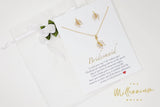 Swarovski Crystal vine leaves Bridesmaid Jewelry, Bridesmaid Earrings And Necklace, Crystal Earrings, Maid Of Honor Gift Cz