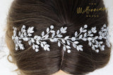 Swarovski Crystals Vine Leaves Headpiece, Hair Vine Headband, Bridal Hair Vine, Rhinestone Headband, Delicate Headband, Hair accessories.