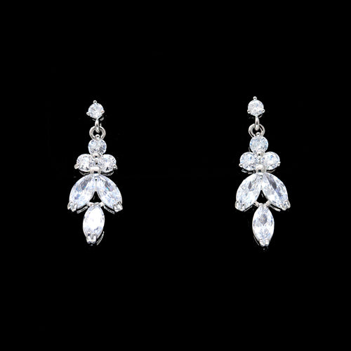 Swarovski Crystal Luxury Flower Diamond/Crystal Necklace, Bridal Necklace Set, Bridal Jewelry, Statement Necklace - TheMillenniumBride