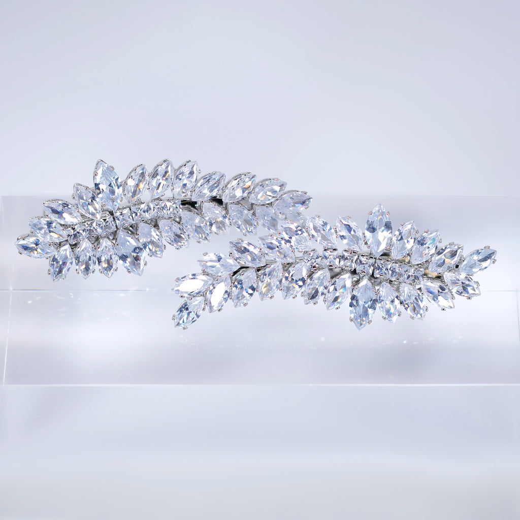 Set Of 2 Until Forever Bridal Hair Clip, Bridesmaid Gift, Wedding Hair Accessory.
