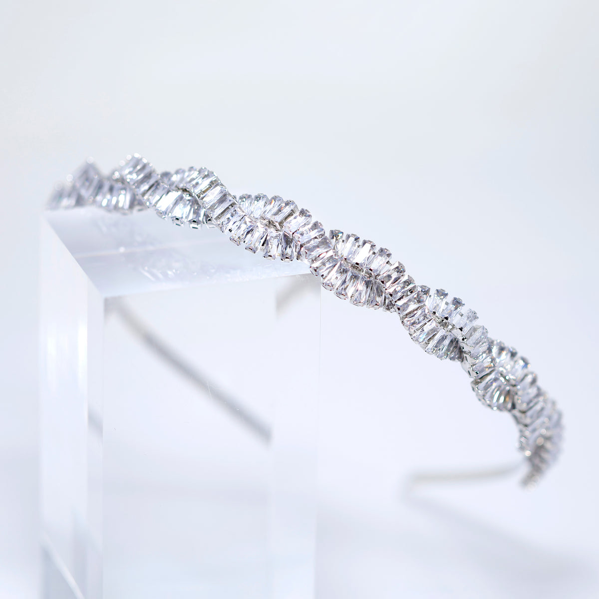 CZ Juliette Crystal Garland Headband, Hair Vine Headband, Bridal Hair Vine, Rhinestone Headband, Delicate Headband, Hair accessories.