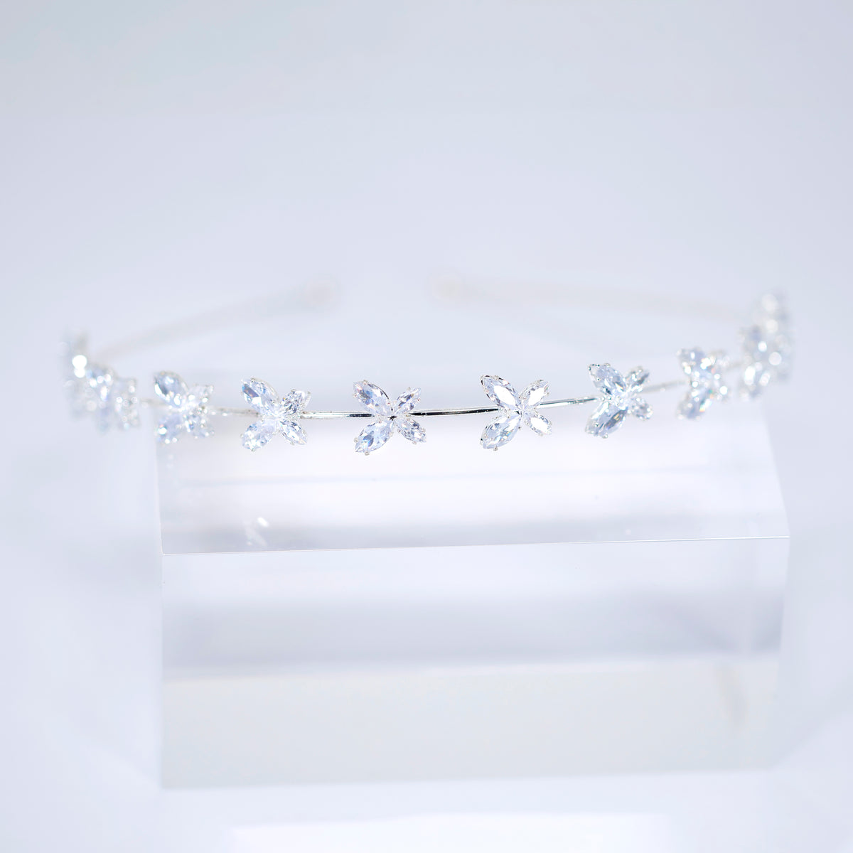 CZ Papillon Bridal Headband, Butterfly Bridal Hair Vine, Delicate Headband, Hair accessories