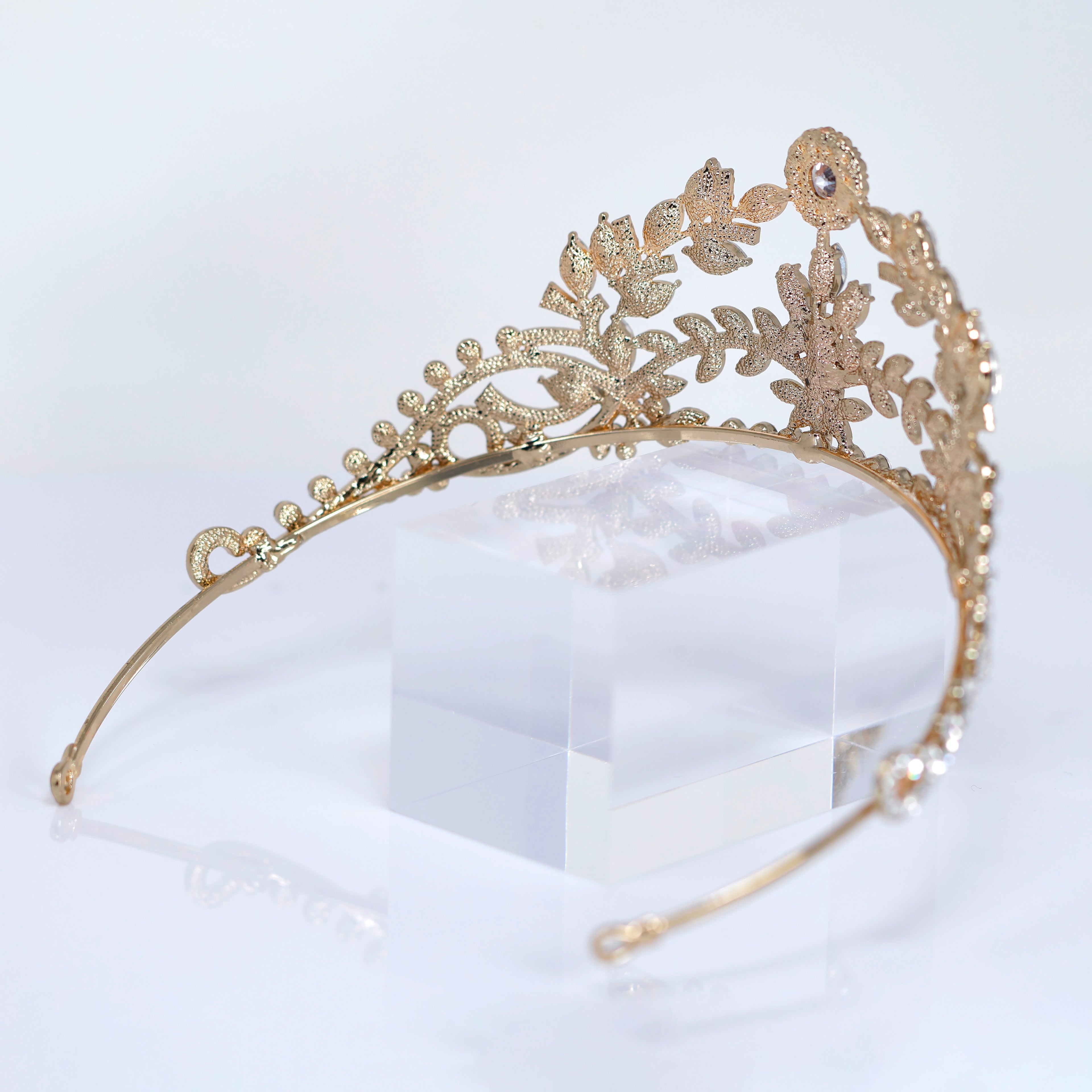 The Royal Garden Queen Tiara , Bridal Crown Tiara, Wedding Tiara, Crystal Wedding Crown, Tiara Bride