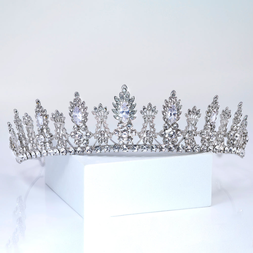 The Ever After Queen Tiara , Bridal Crown Tiara, Crystal Wedding Tiara, Crystal Wedding Crown, Tiara Bride (Copy) (Copy)