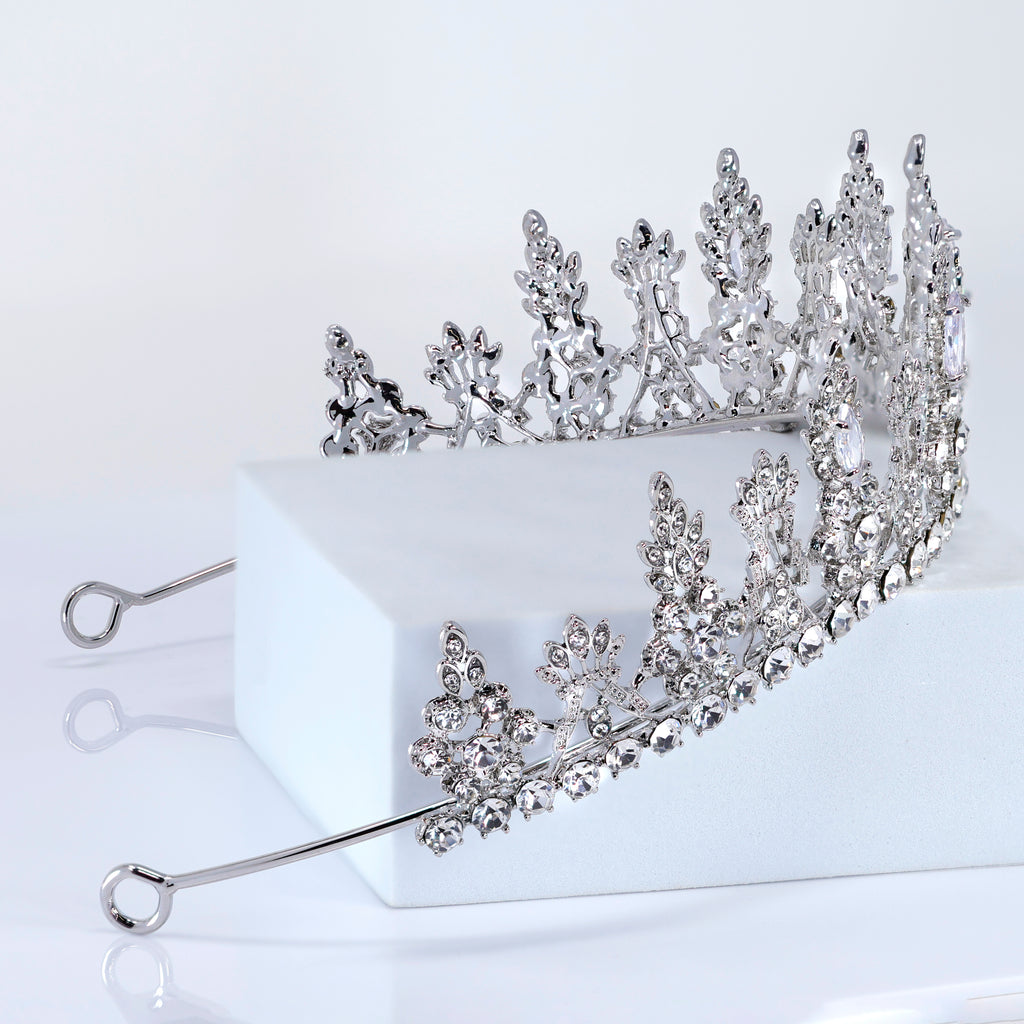 The Ever After Queen Tiara , Bridal Crown Tiara, Crystal Wedding Tiara, Crystal Wedding Crown, Tiara Bride (Copy) (Copy)