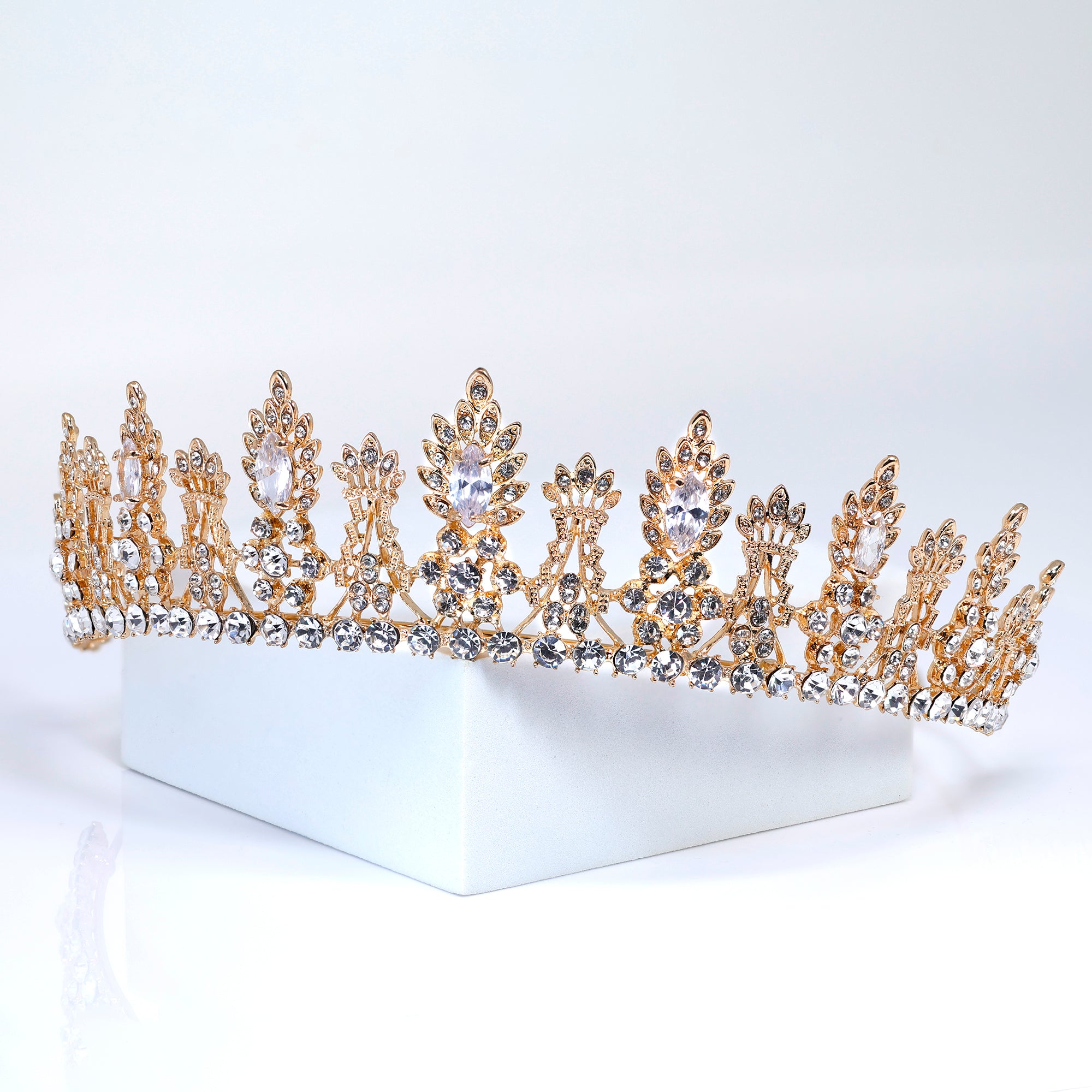 The Ever After Queen Tiara , Bridal Crown Tiara, Crystal Wedding Tiara, Crystal Wedding Crown, Tiara Bride (Copy) (Copy)