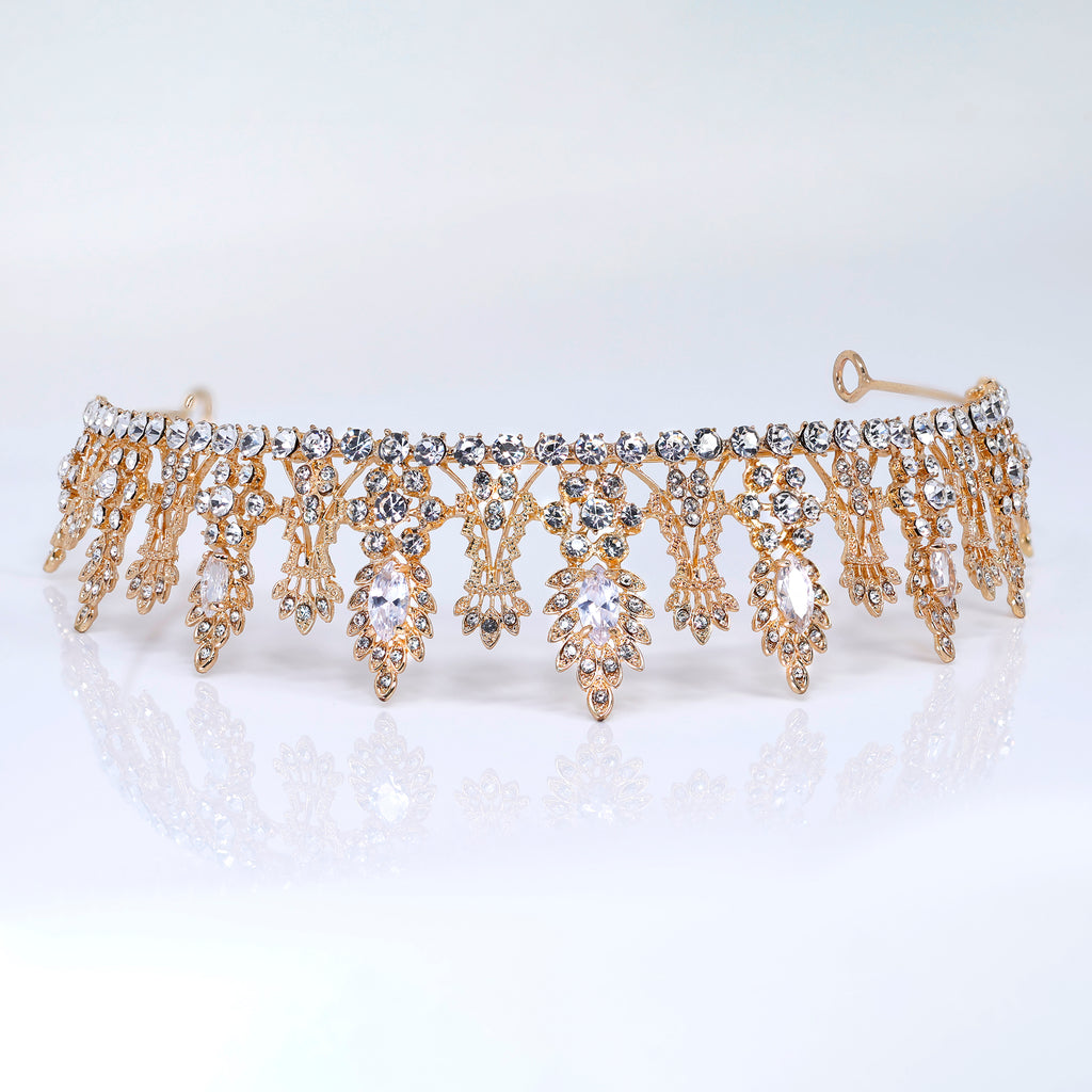 The Ever After Queen Tiara , Bridal Crown Tiara, Crystal Wedding Tiara, Crystal Wedding Crown, Tiara Bride (Copy) (Copy)