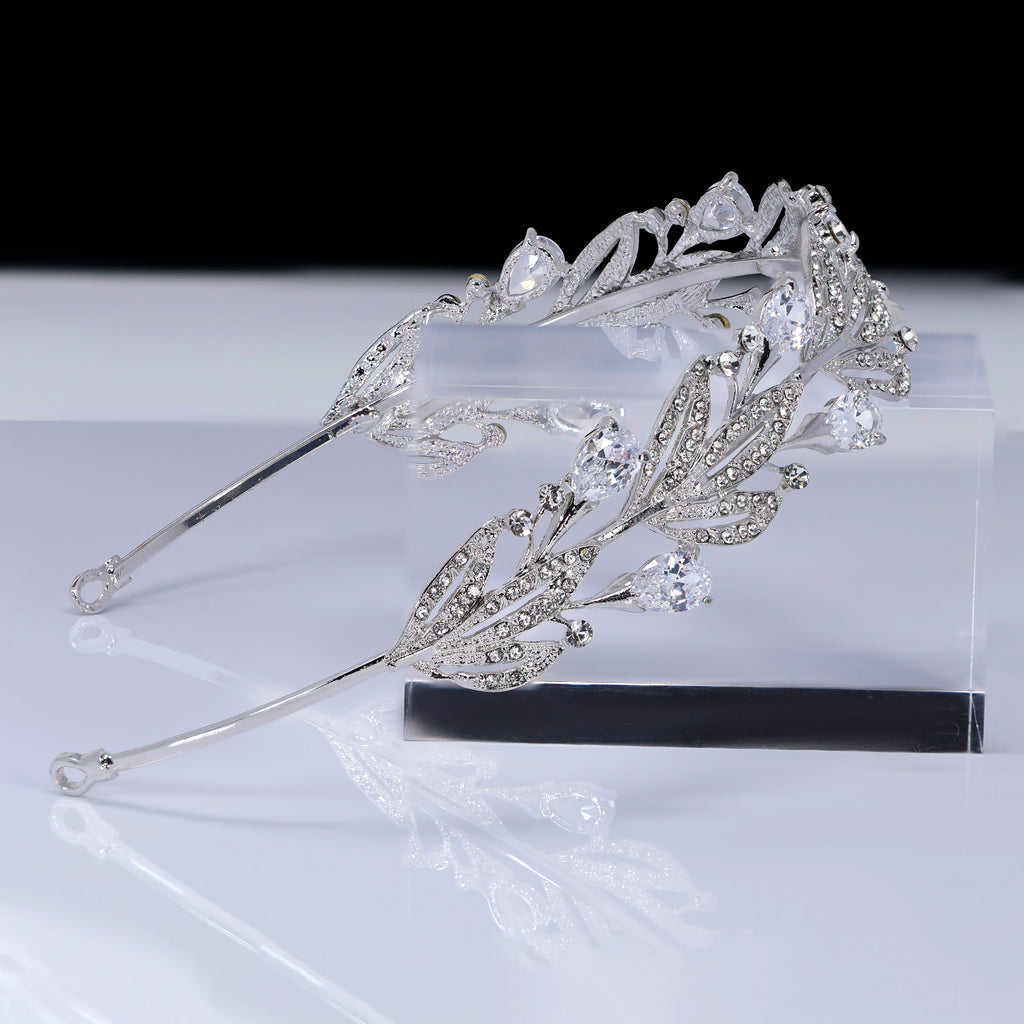 Olivette Headpiece, Hair Vine Headband, Bridal Hair Vine, Delicate Rhinestone Headband