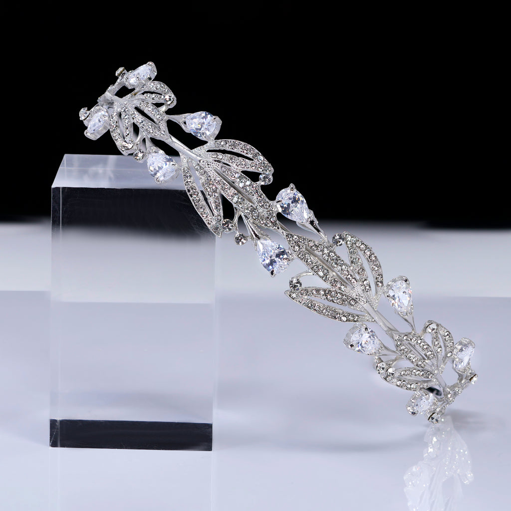 Olivette Headpiece, Hair Vine Headband, Bridal Hair Vine, Delicate Rhinestone Headband