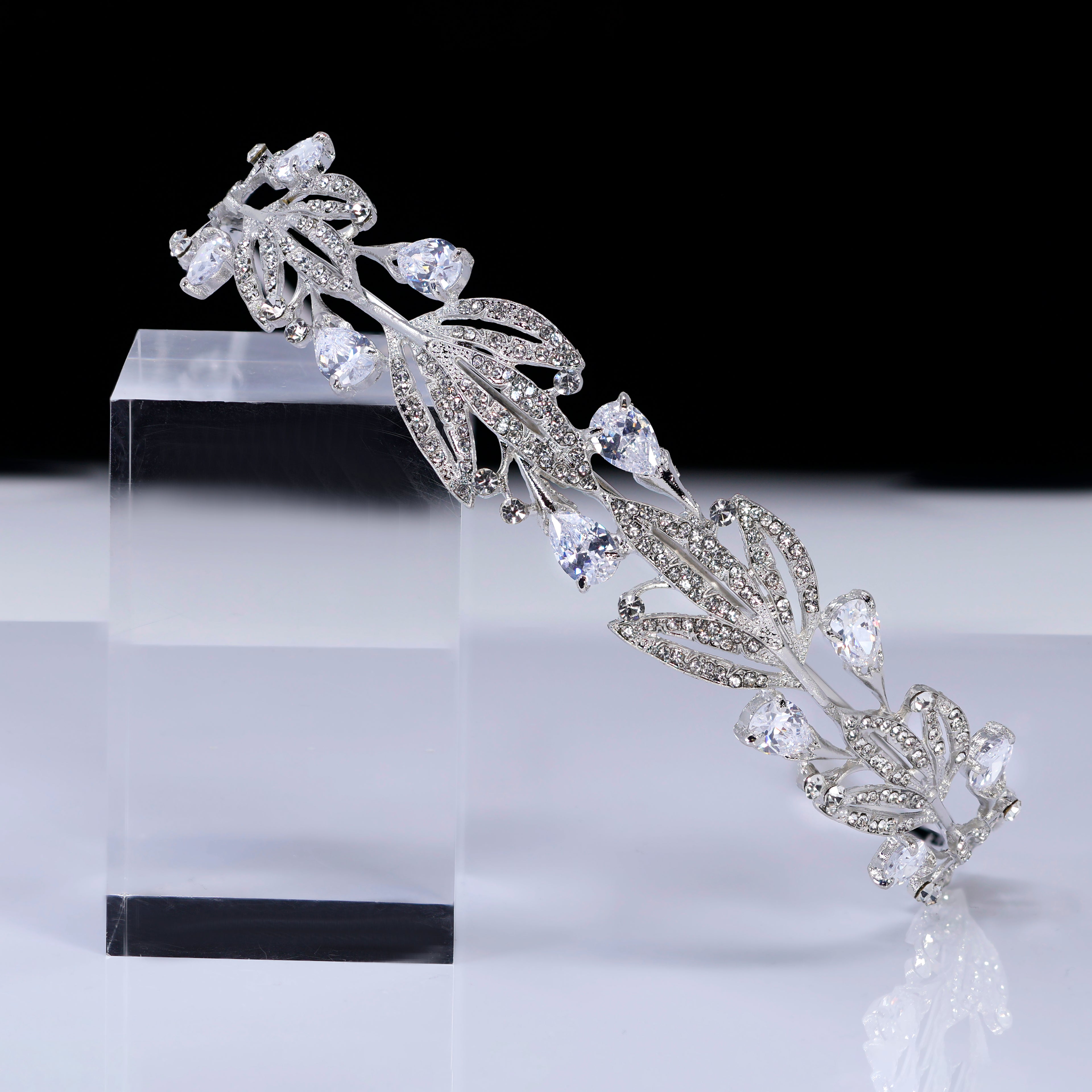 Olivette Headpiece, Hair Vine Headband, Bridal Hair Vine, Delicate Rhinestone Headband